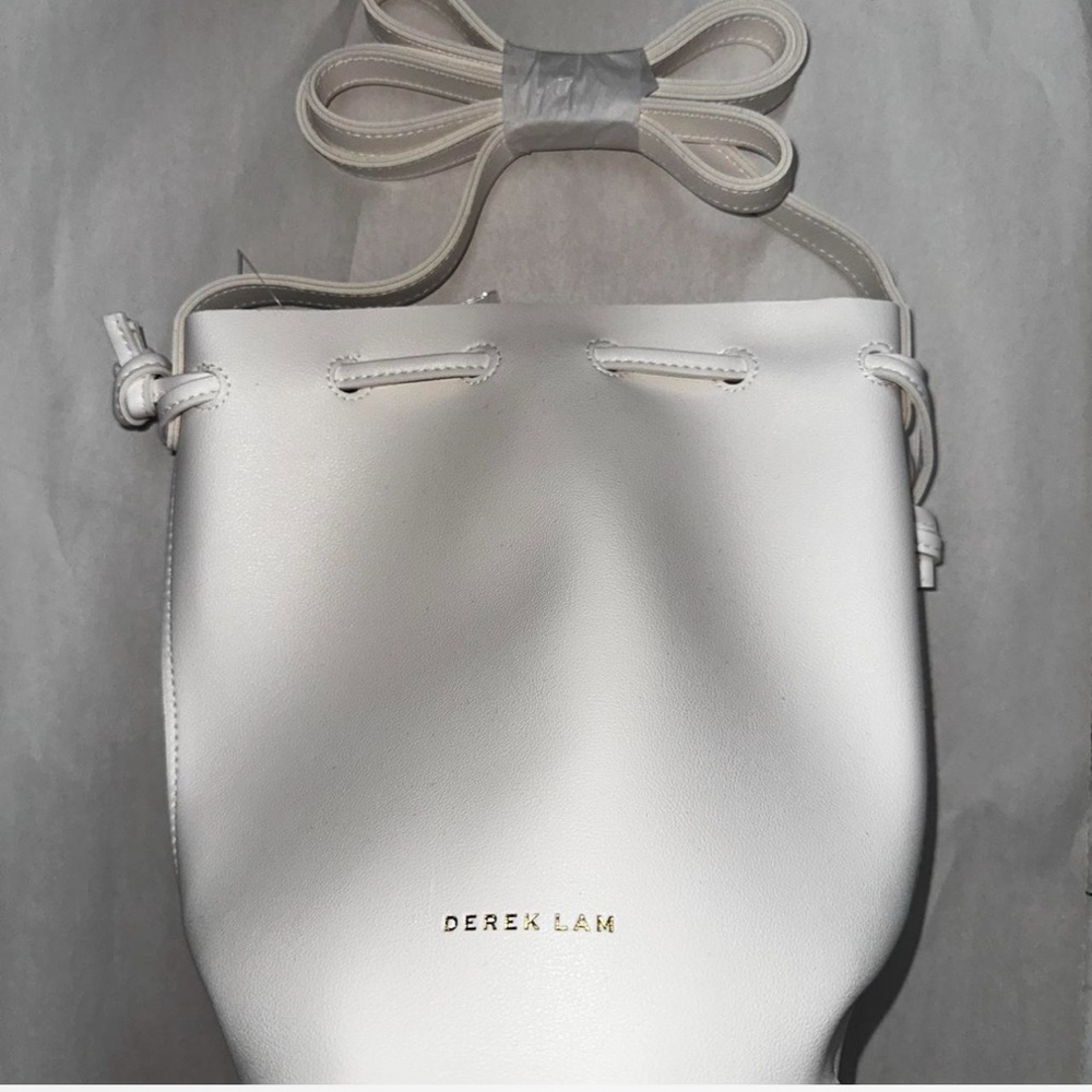 Derek Lam Cream Crossbody Bucket Bag
